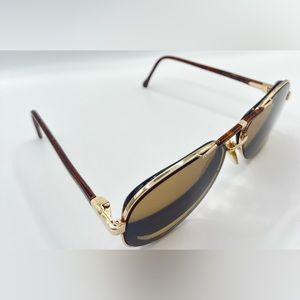 Filos 4260 Brown Gold Pilot Sunglasses Frames Only